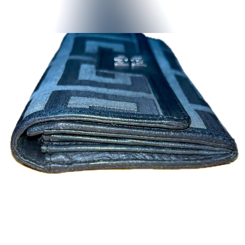 Rare Givenchy Monogram Women’s Long Canvas Wallet, Black/Gray Monogram - Picture 5 of 10
